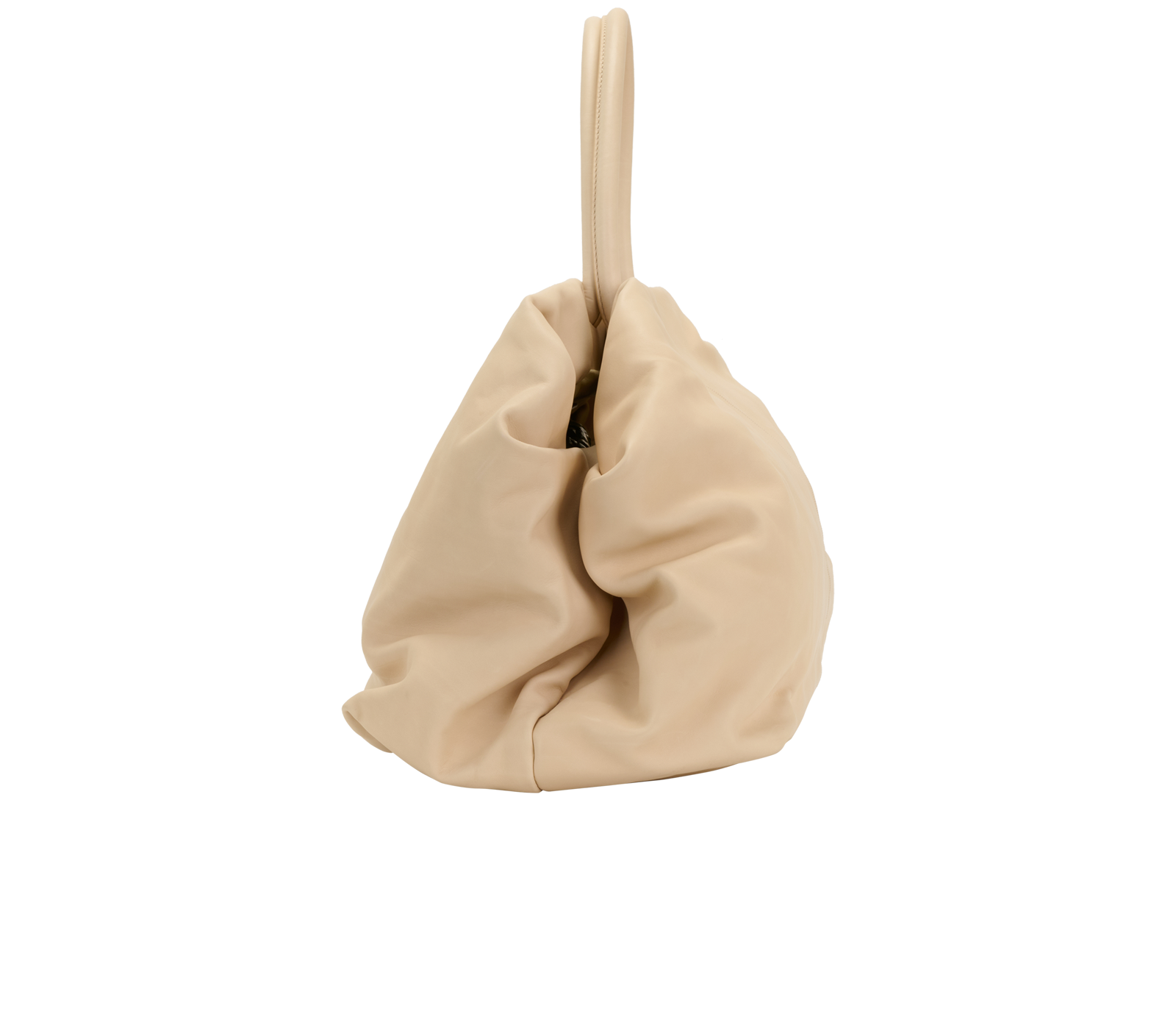 Elio Bourse Bag, &pound;1,600, Handbags, Cream, Leather, Bottom view